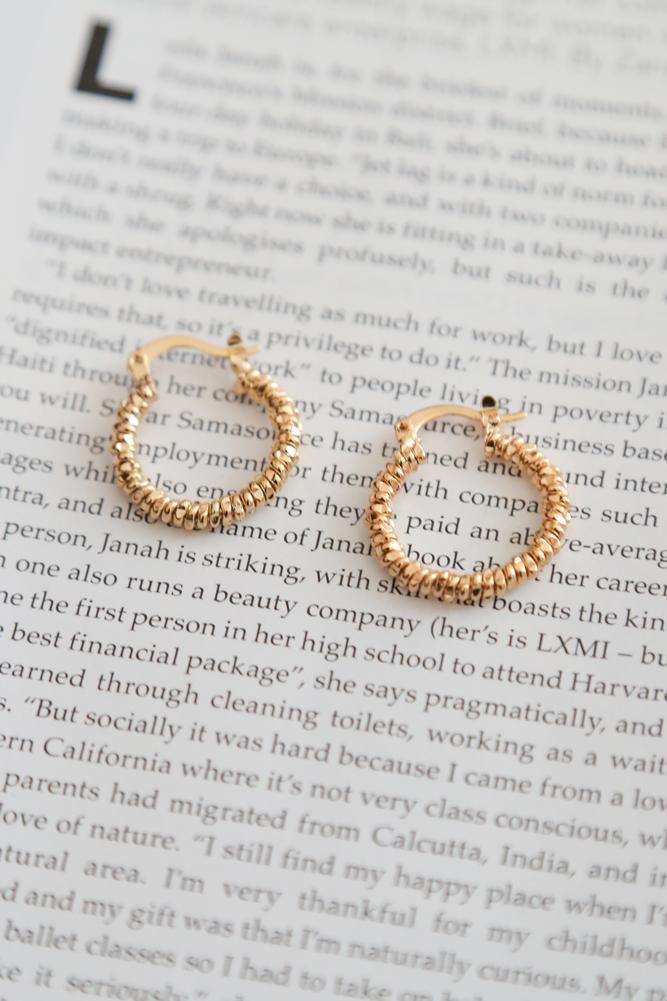 Kingdom Come Hoop Earrings Gold