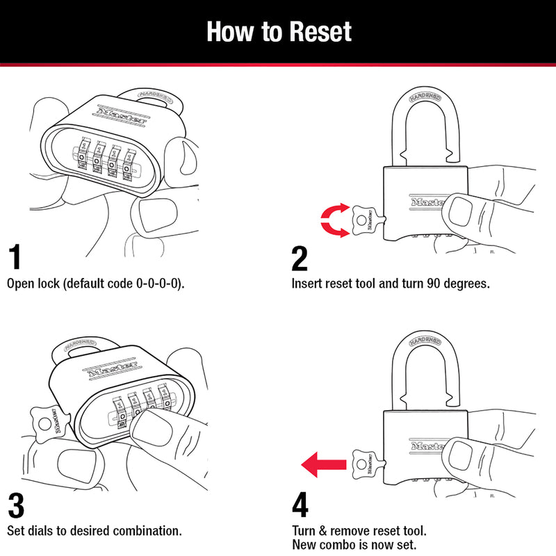 PADLOCK COMB 2-1/4