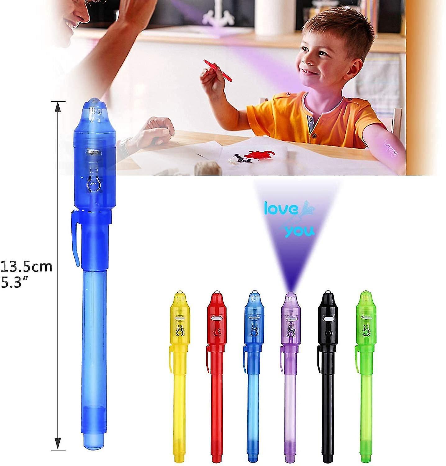 Veeki Invisible Ink Pen (12 Pack) Latest Spy Pen， With Uv Light Fun Activity Entertainment For Kids Party Favors Ideas Gifts