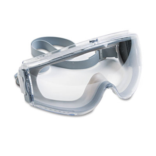 Uvex Stealth Antifog， Antiscratch， Antistatic Goggles， Clear Lens， Gray Frame (S3960C)