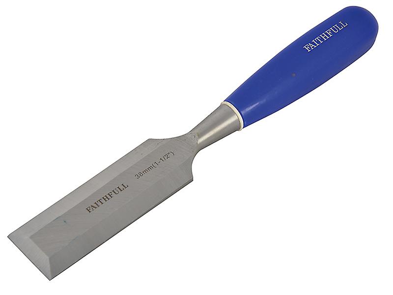 Faithfull Bevel Edge Chisel Blue Grip 38mm (1.1/2in) FAIWCB112