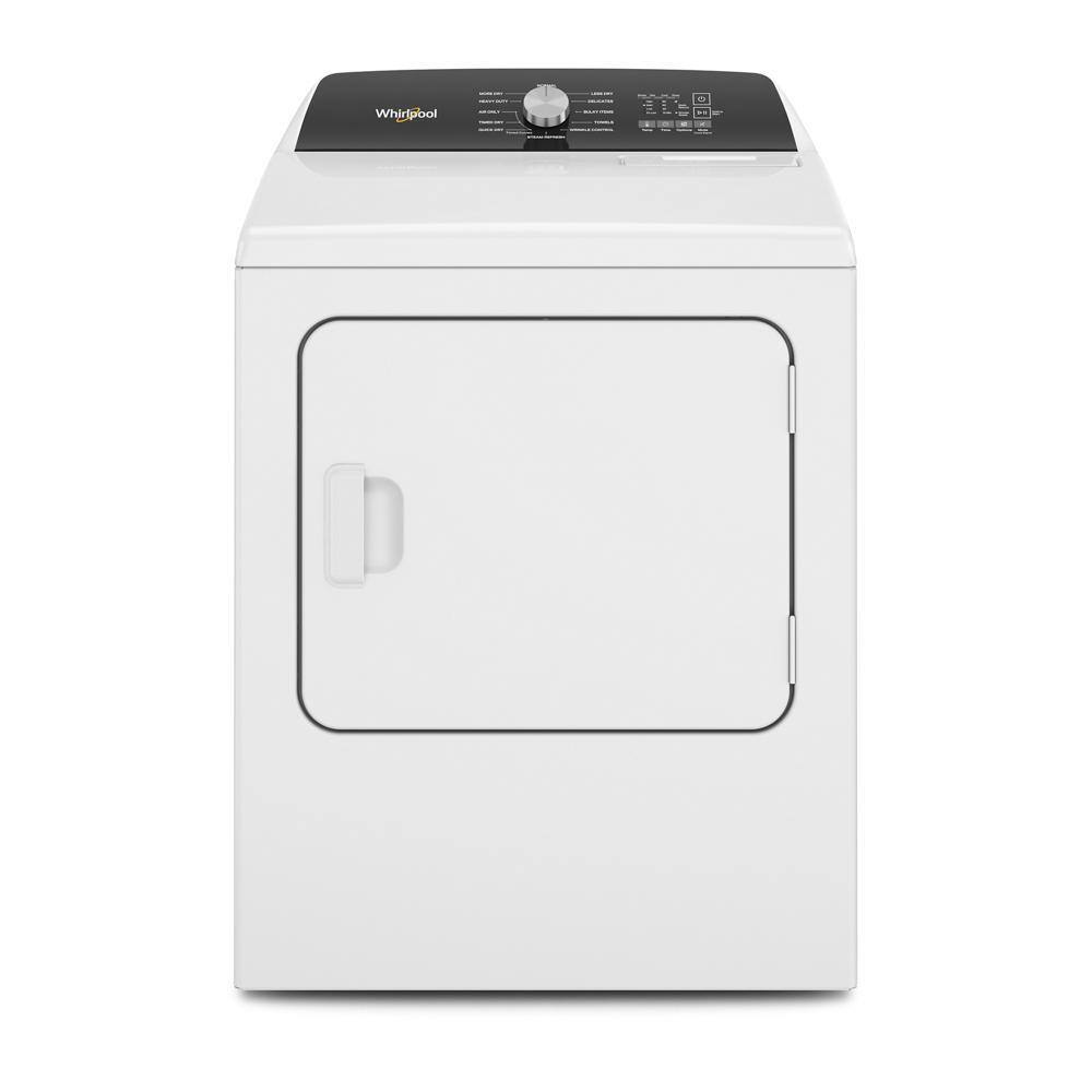 Whirlpool 7 cu. ft. White Electric Top Load Moisture Sensing Dryer with Steam WED5050LW