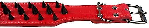 Yoitea Sharp Spiked Studded Dog Collar - Stylish Leather Dog Collars - 2 Inch In Width Fit For Medium and Large Dogs - Such As Pitbull Mastiff