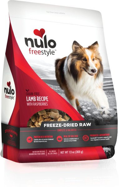 Nulo Freestyle Lamb Recipe With Raspberries Grain-Free Freeze-Dried Raw Dog Food