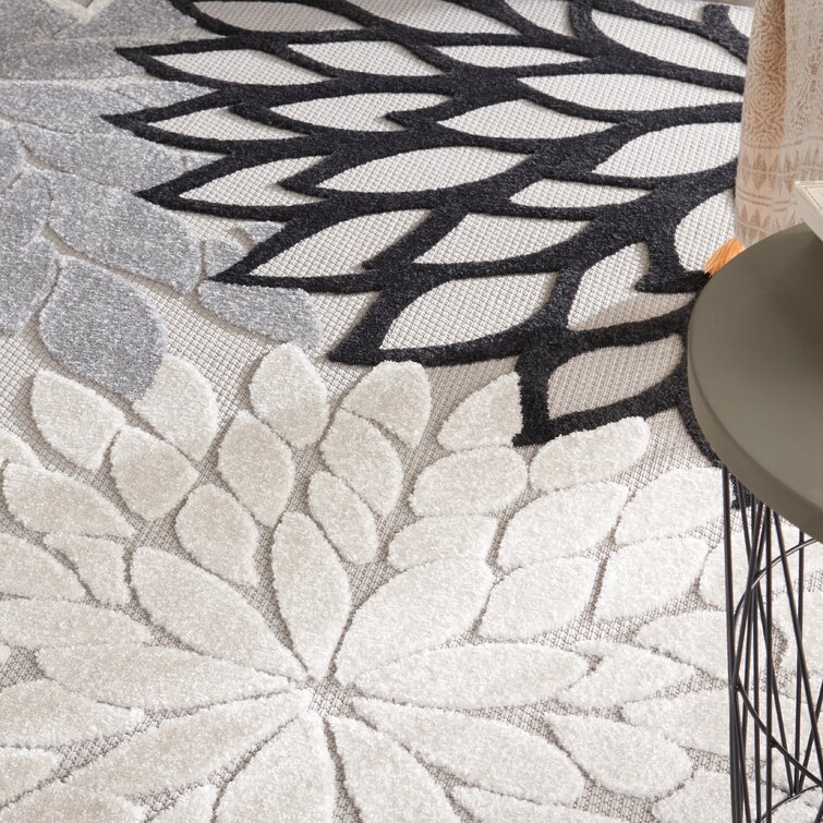 Rosario Navy/Ivory/Taupe Indoor/Outdoor Rug