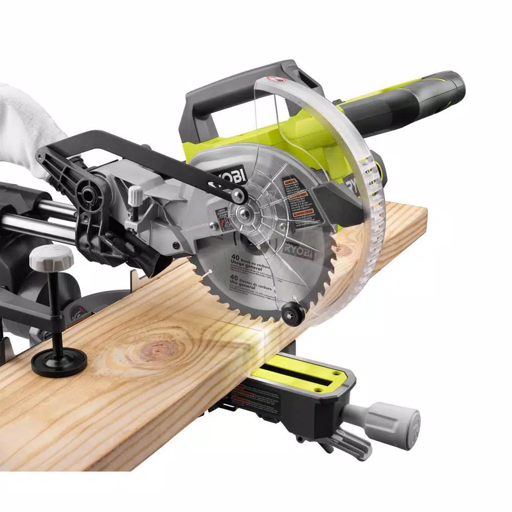 RYOBI 7 1/4 in. Sliding Miter Saw with Stand and#8211; XDC Depot