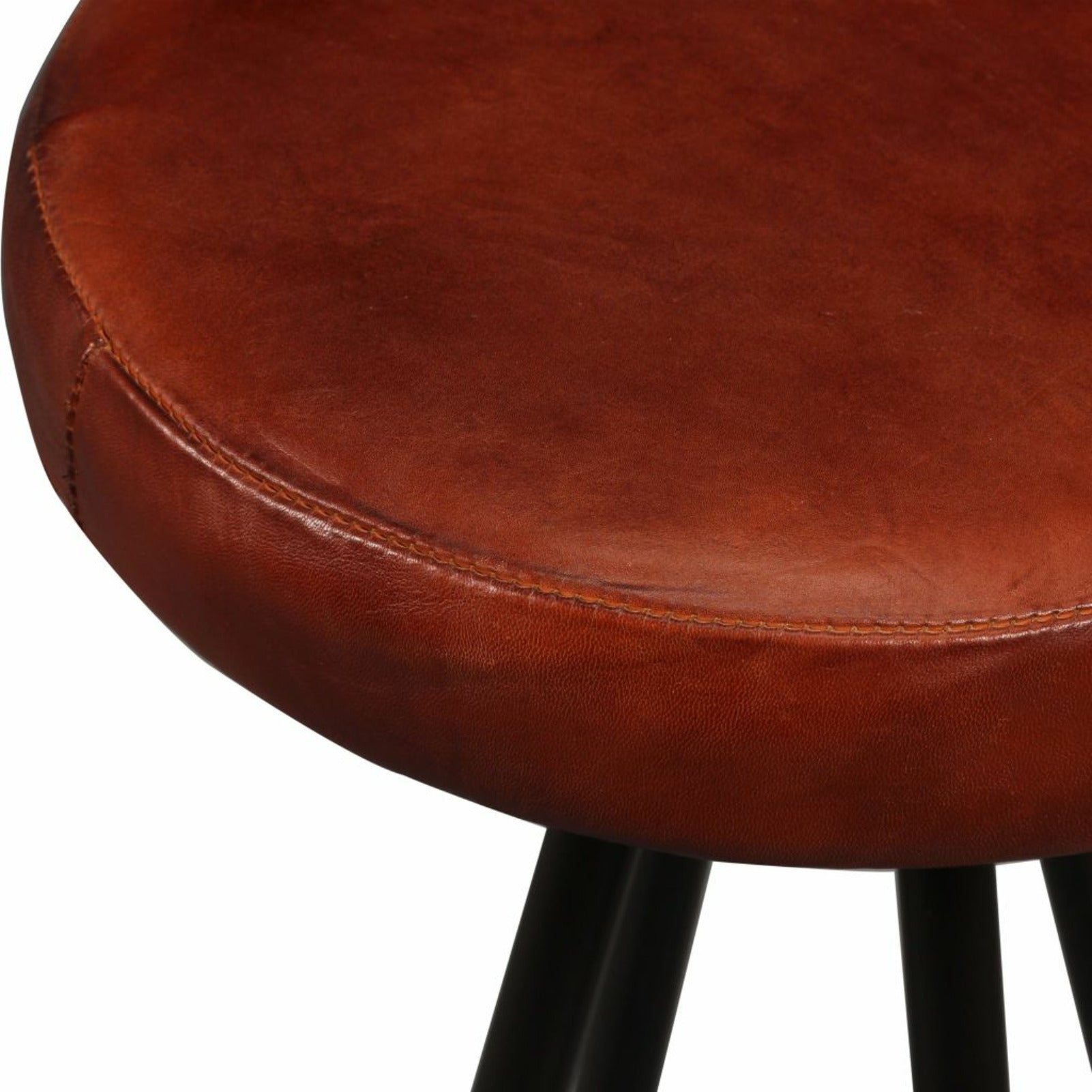 Dcenta Bar Stools 2 pcs Real Leather