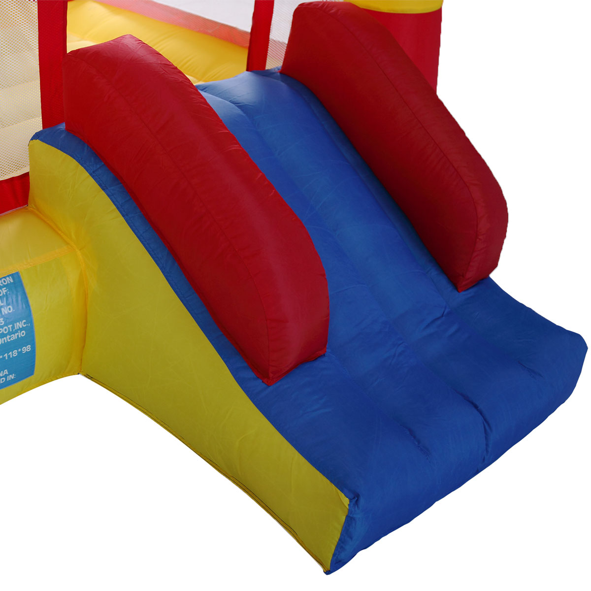 Pool Outdoor Garden Inflatable Bounce House Kid Jump and Slide Castle Bouncer with Trampoline Mesh Wall and Shooting Area Including Carry Bag Repair Kit Stake