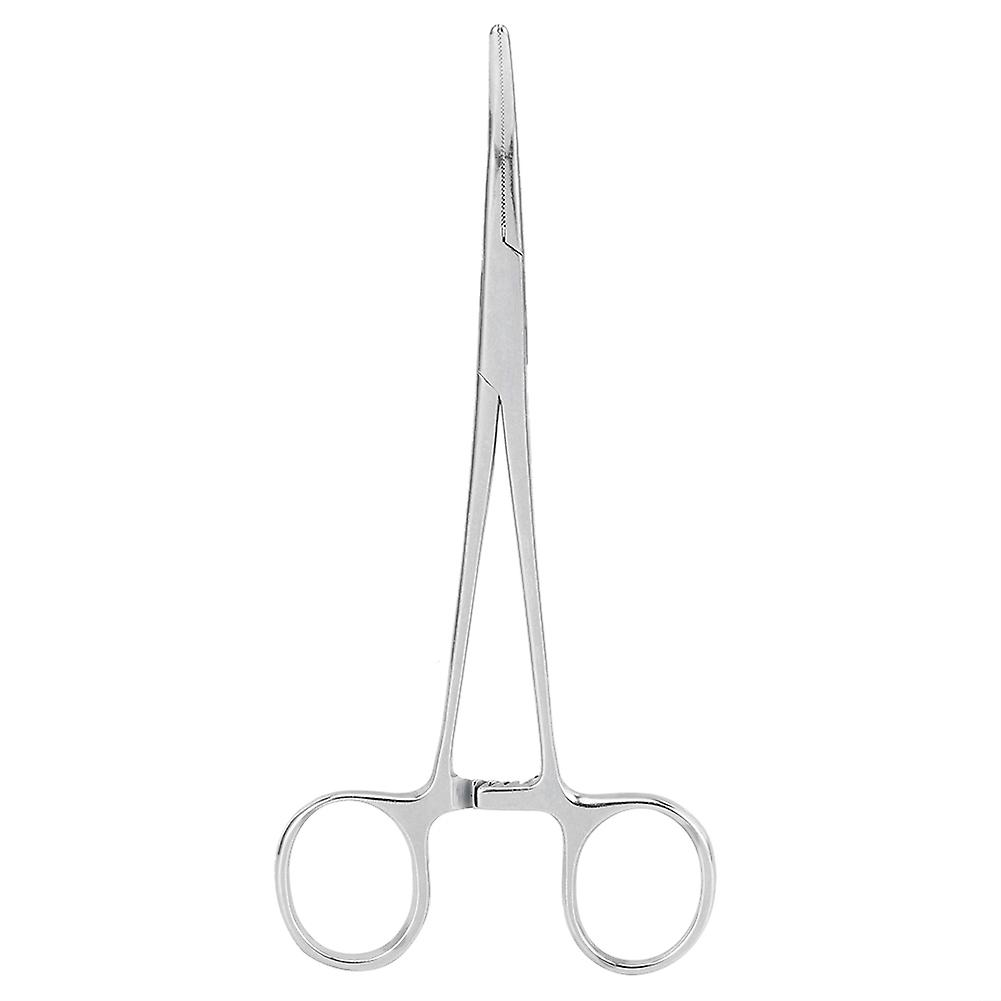 Surgical Haemostatic Hemostatic Forceps Stainless Steel Curved Tip Pliers Pet Hair Tweezers 16cm