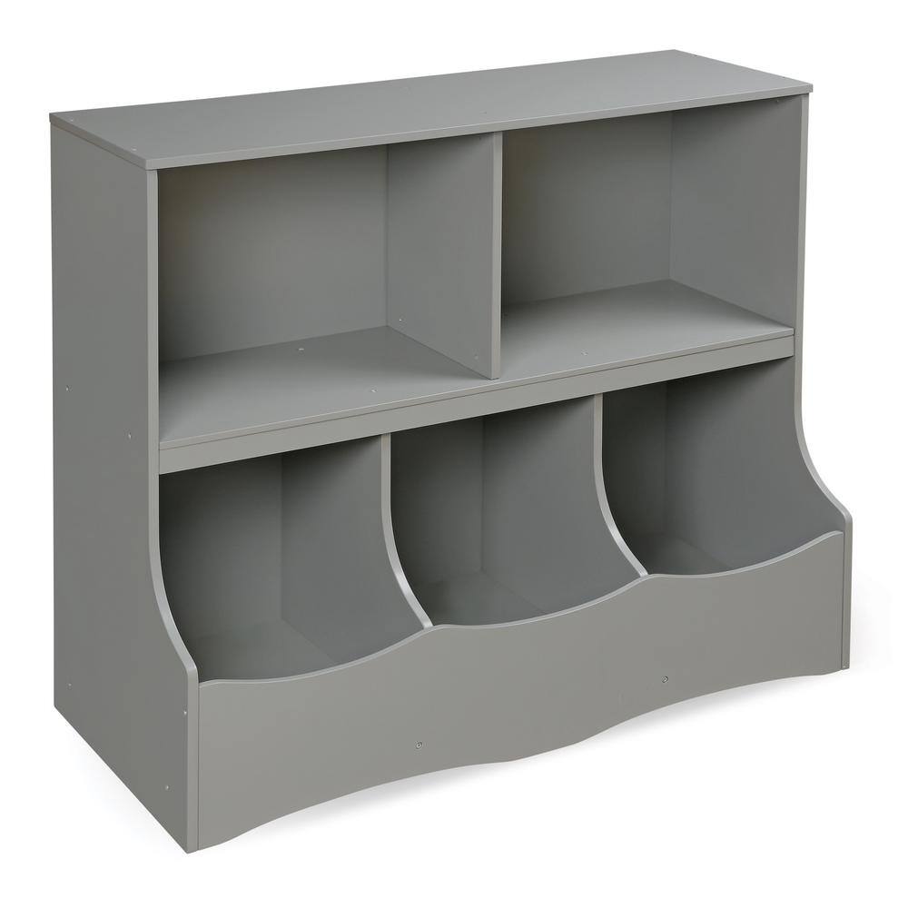 Badger Basket 32 in. H x 37 in. W x 15.75 in. D Gray MDF 5-Cube Organizer 98857