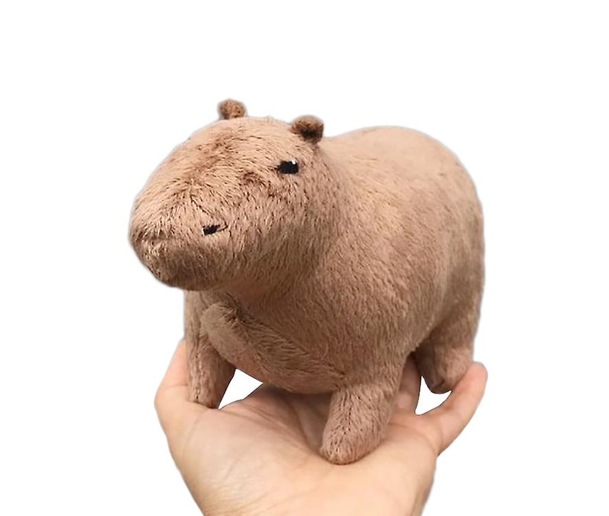 Darmowade Cute Capybara Plush Toy Simulation Capybara Stuffed Animals Doll Birthday Gifts For Kids， 6.7 Inch Brown