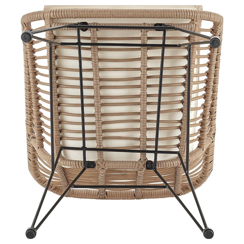 MANHATTAN COMFORT Antibes Patio Conversation Rattan 3-piece Set