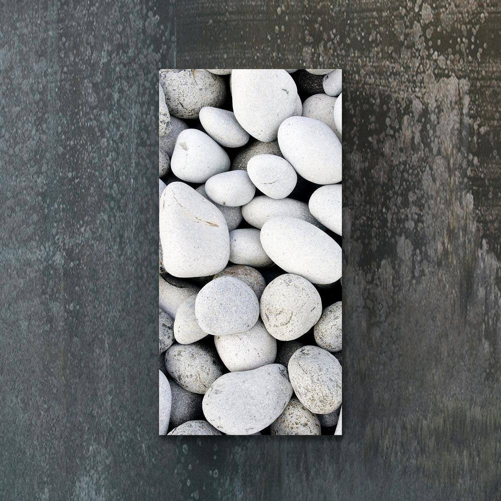 Heat Storm Glass Heater 500-Watt Radiant Wall Hanging Decorative Glass Heat Panel - Rock Pebbles HS-1648-V2