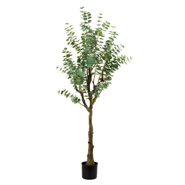 SAFAVIEH Faux Eucalyptus 60inch Potted Tree