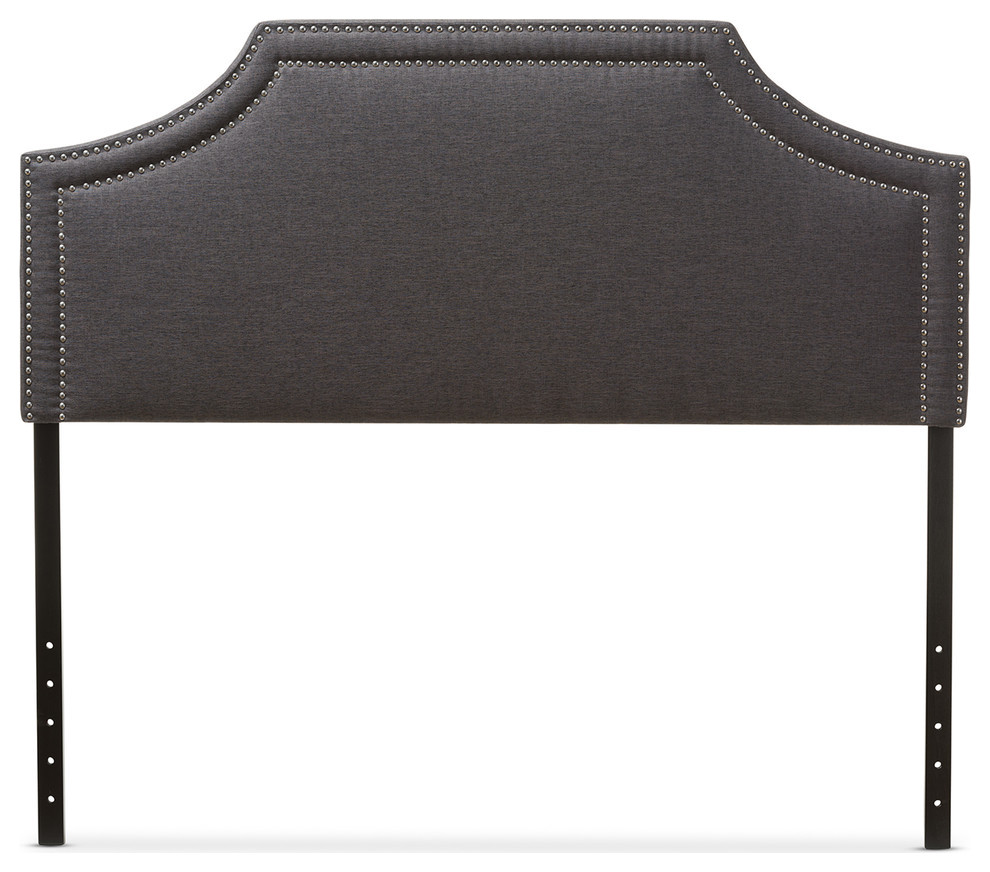 Avignon Fabric Upholstered Headboard   Transitional   Headboards   by Baxton Studio  Houzz