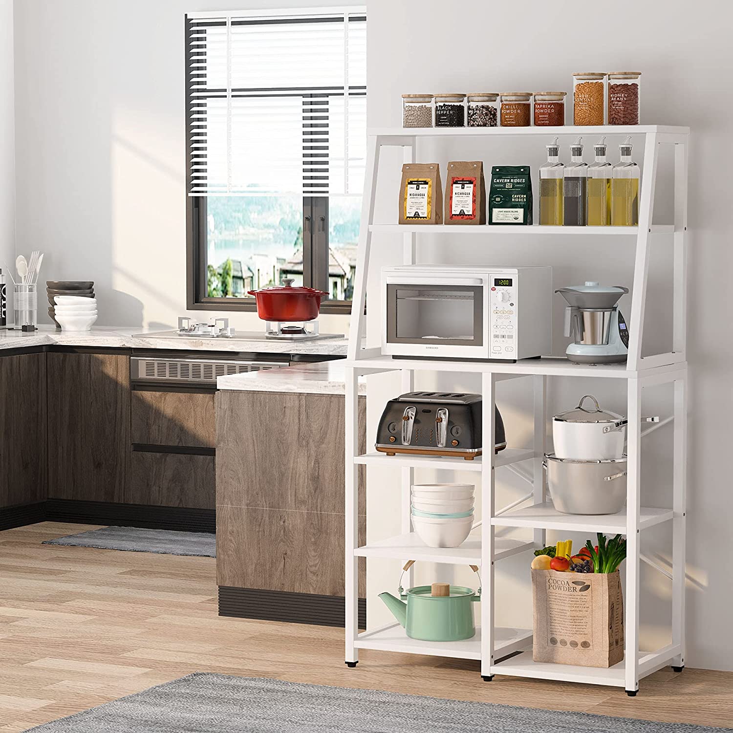 Tribesigns Kitchen Baker’s Rack with Storage Shelves