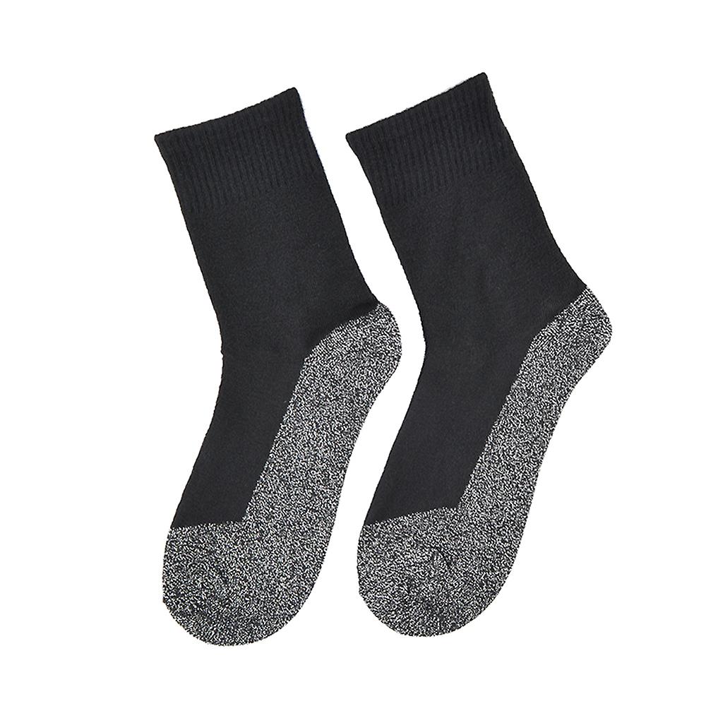 1 Pair Of Socks Aluminized Fiber Warm Socks Women Men Winter Thermal Socks For Skiing Camping Hiking Ice Fishing Skateboarding Mountaineering