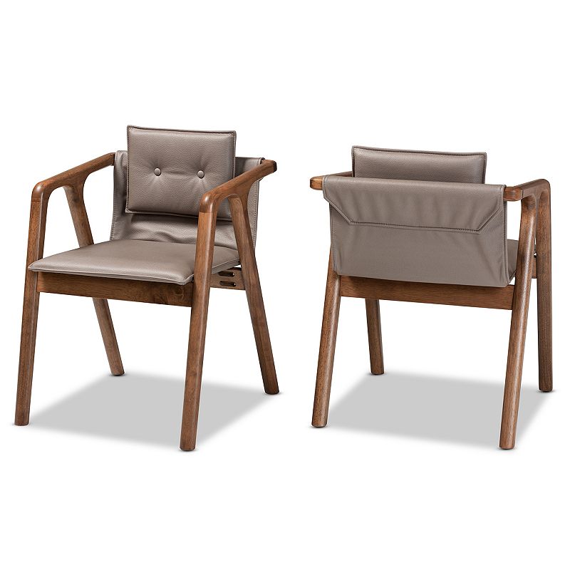 Baxton Studio Marcena Dining Chairs 2-piece Set