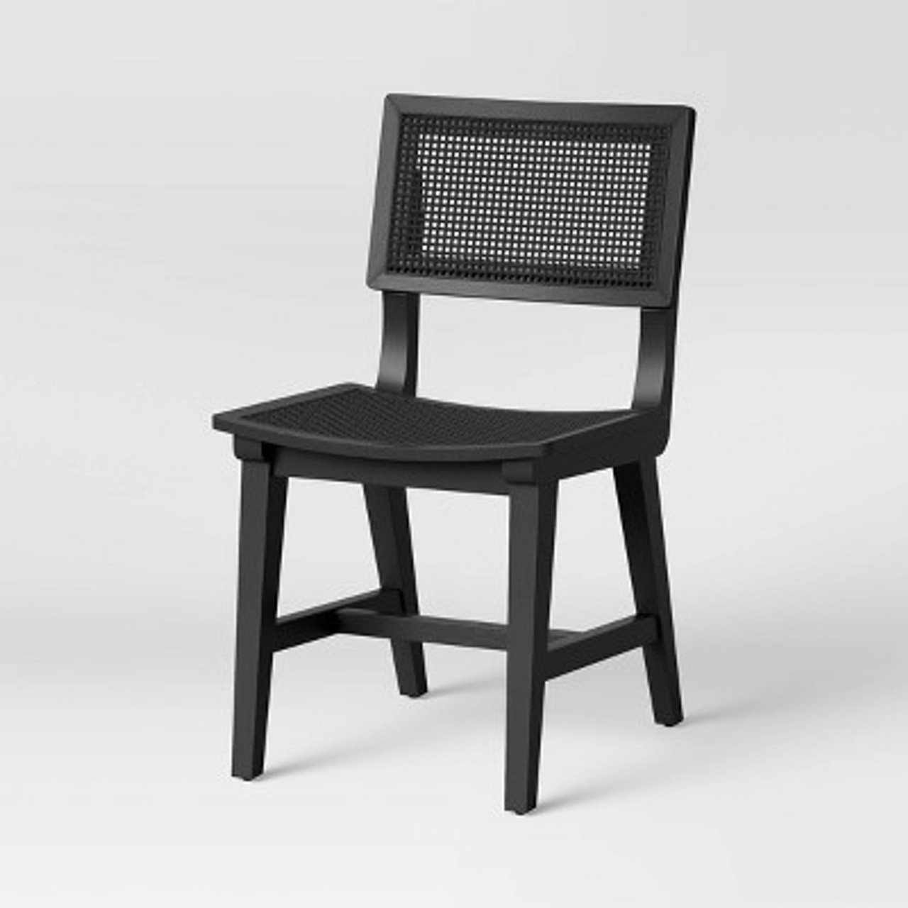 Tormod Backed Cane Dining Chair Black - Project 62