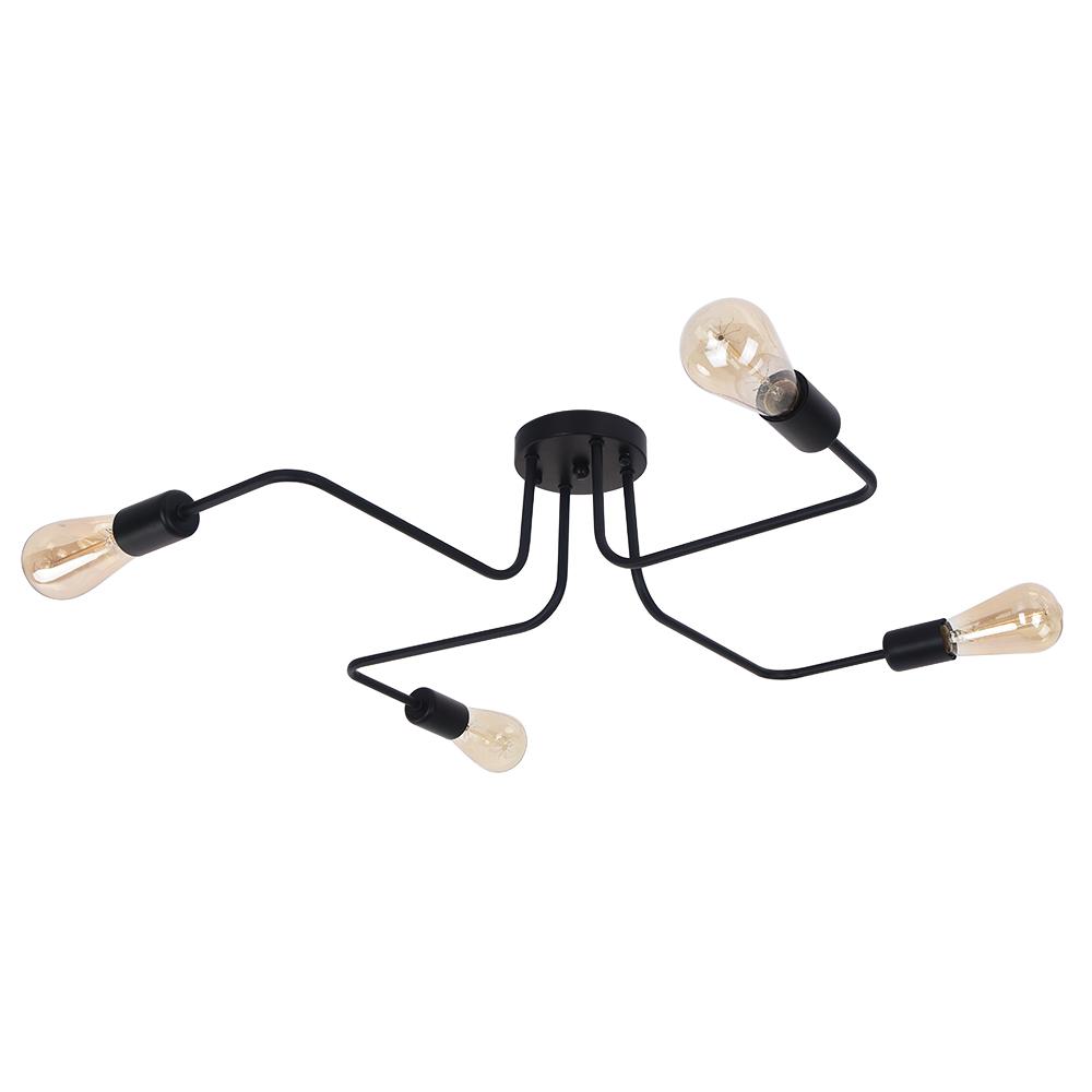 4-Light Sputnik Linear Semi-Flush Mount