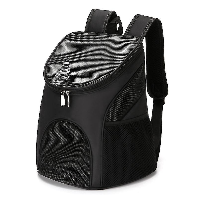 Portable Foldable Mesh Pet Carrier Dog Backpack Breathable Bag Dog Cat Large Capacity Outdoor Travel Carrier Double Shoulder Bag