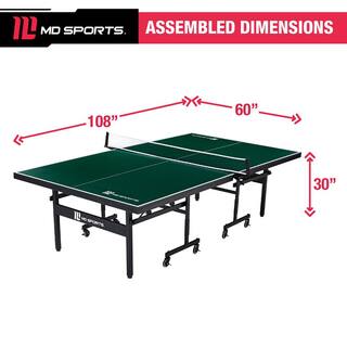 MD Sports Winnfield 18 mm Table Tennis Table (2-Piece) TT218Y19004