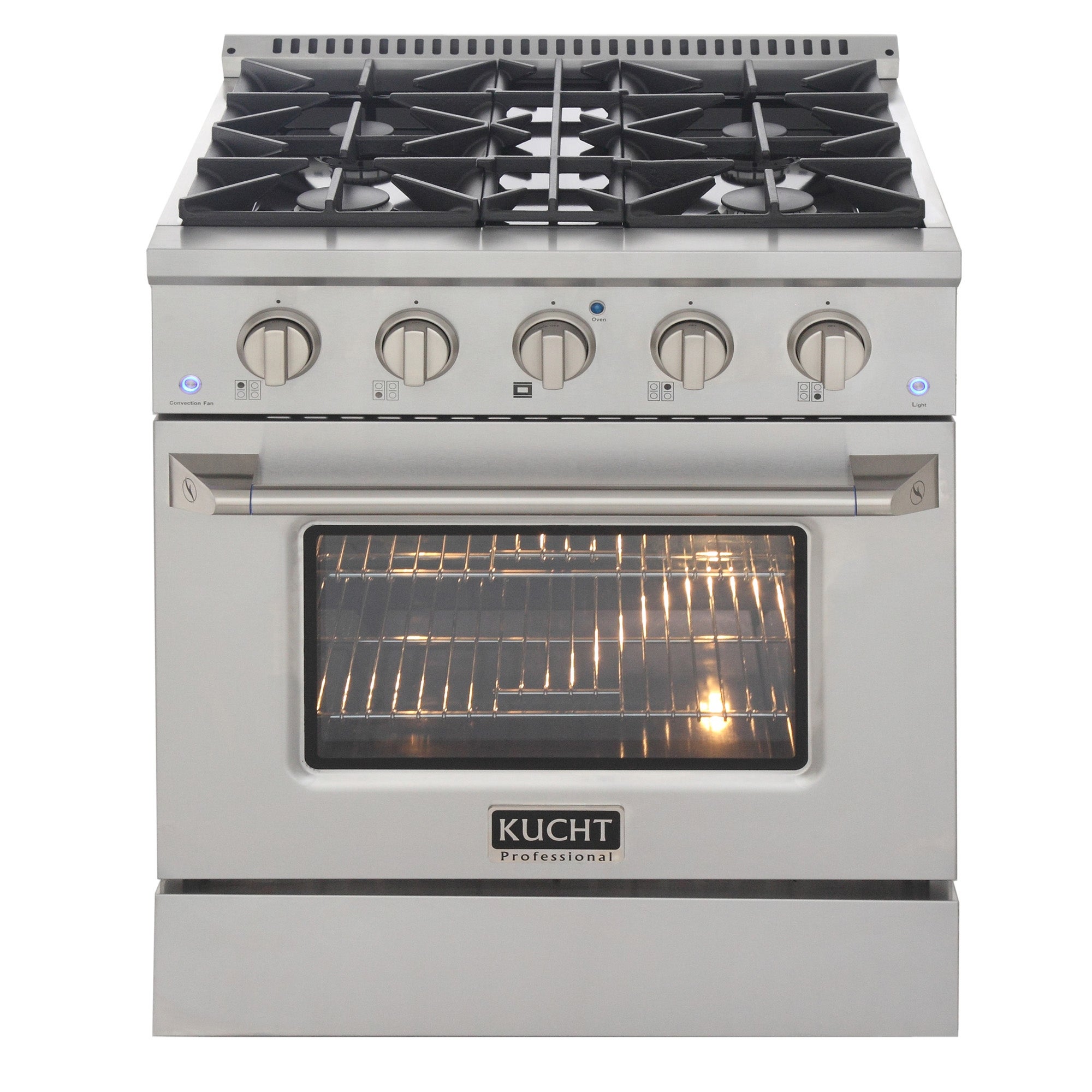 30 in. 4.2 cu. ft. Dual Fuel Range for Natural Gas with Sealed Burners and Convection Oven with Optional Color Door