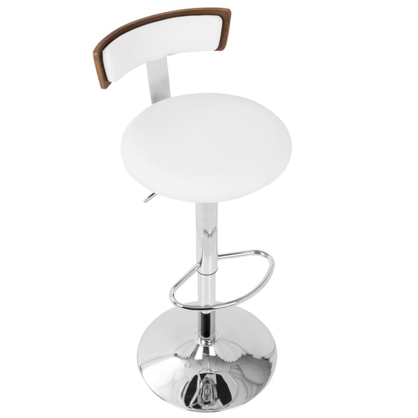 LumiSource Weller Contemporary Adjustable Bar Stool