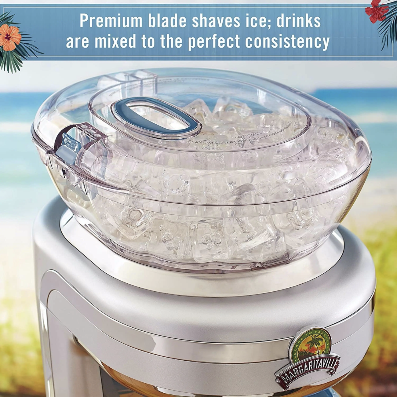 Margaritaville Key West Frozen Concoction Maker 48 Oz. 3-Speed Beige Blender With Easy Pour Jar