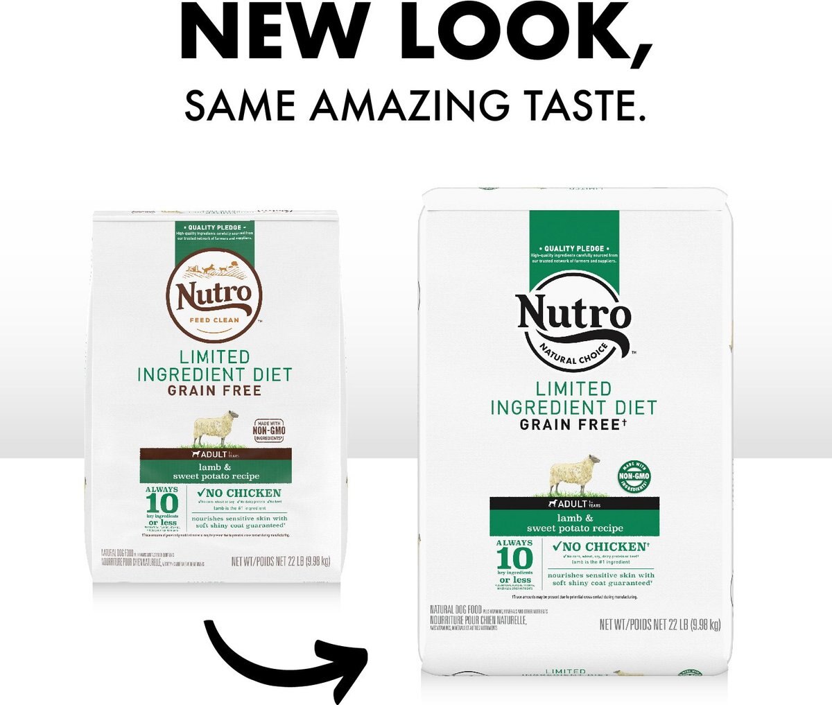 Nutro Limited Ingredient Diet Sensitive Support with Real Lamb and Sweet Potato Grain-Free Adult Dry Dog Food