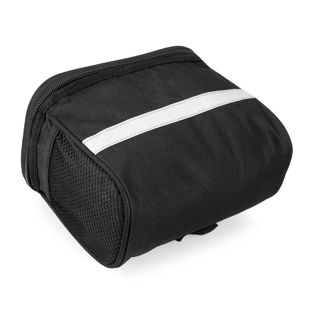 Cycling Bike Bicycle Insulated Front Bag MTB Bike Handlebar Bag Basket Pannier Cooler Bag with Reflective Strip