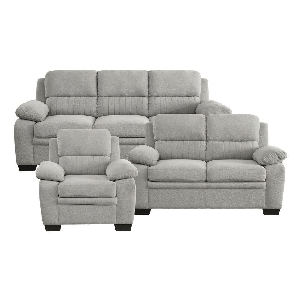 Onofre 3 Piece Fabric Living Room Sofa Set