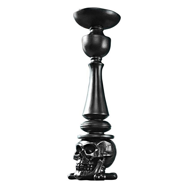 Design Toscano Shadow Of Darkness Skull And Bones Candlestick