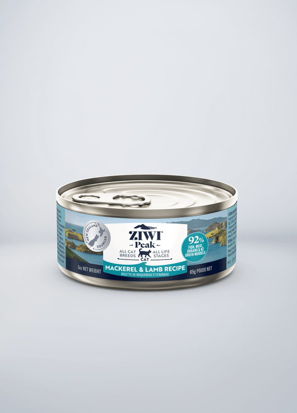 ZiwiPeak Grain Free Mackerel and Lamb Recipe Canned Cat Food