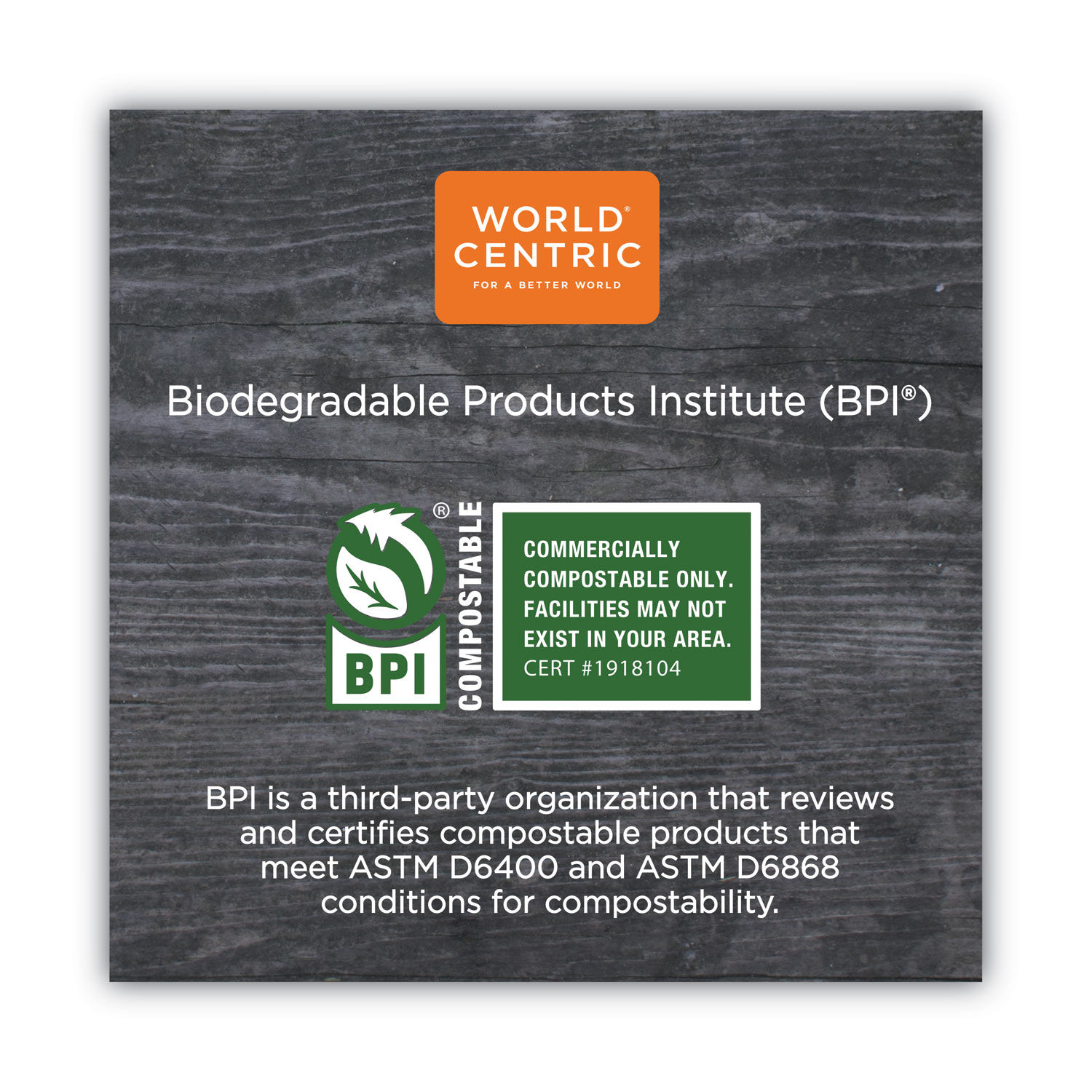 TPLA Compostable Cutlery by World Centricandreg; WORFOPSI