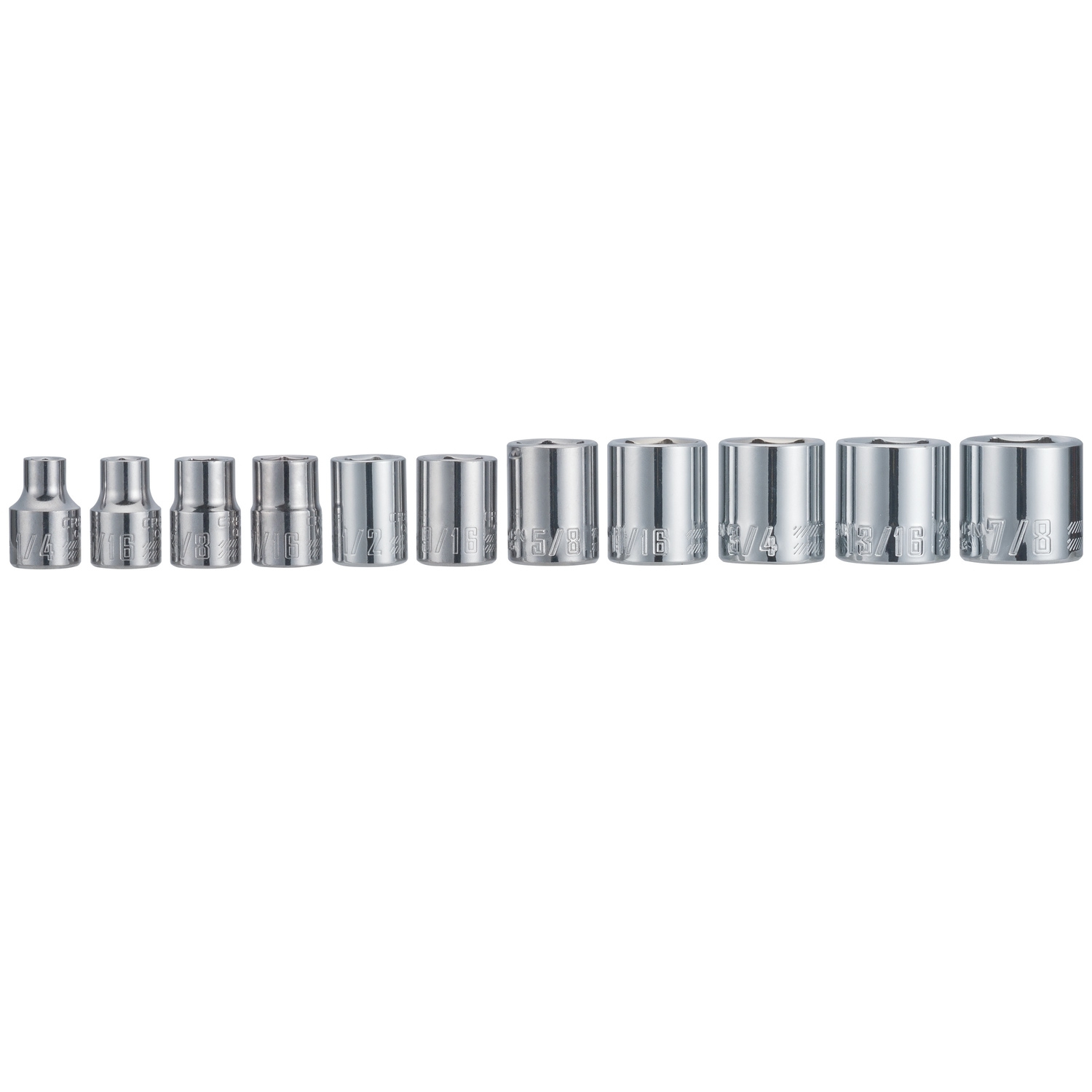 Craftsman 3/8 in. drive SAE 6 Point Socket Set 11 pc