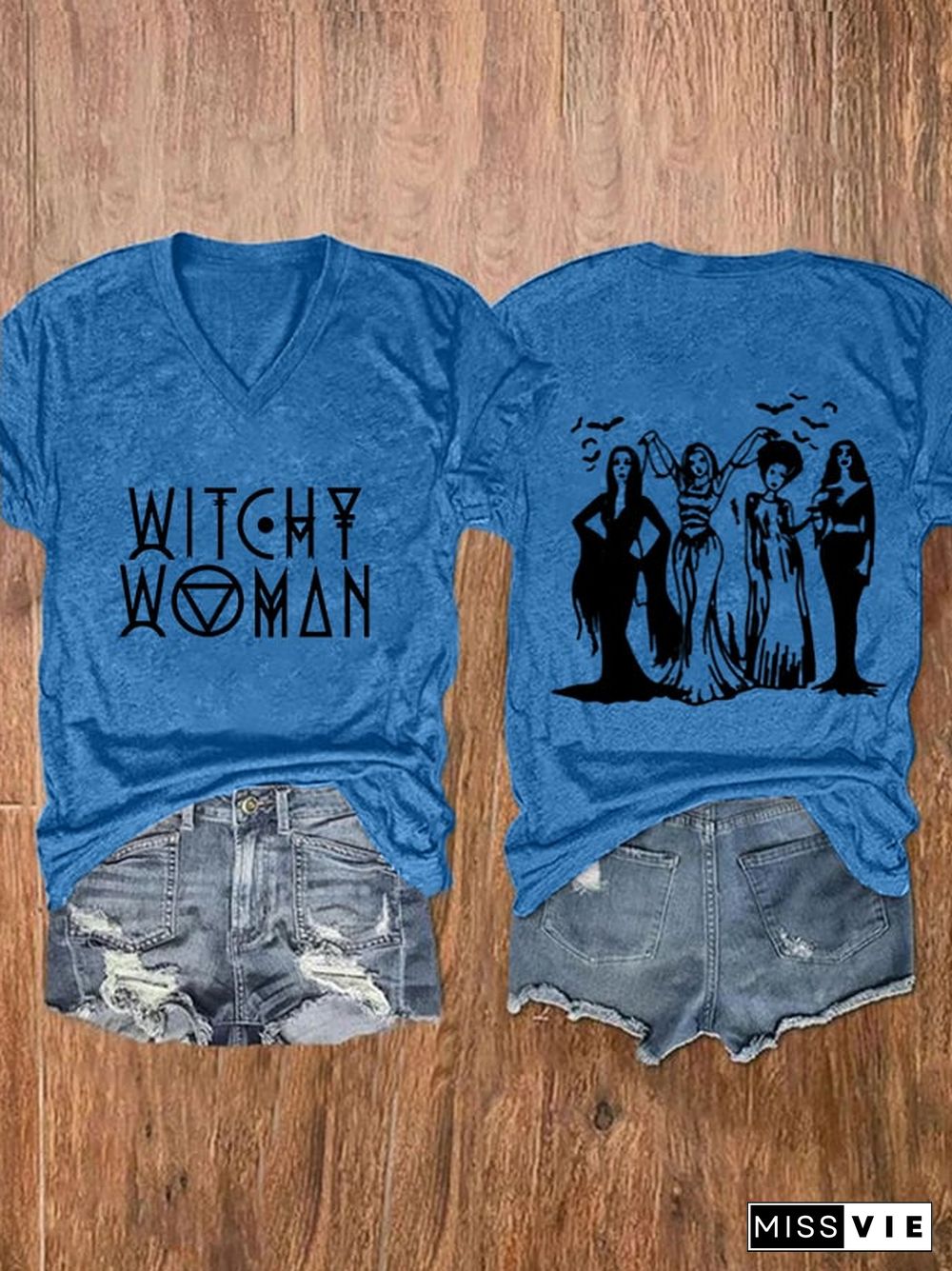 Women's Witchy Woman Print Casual T-Shirt