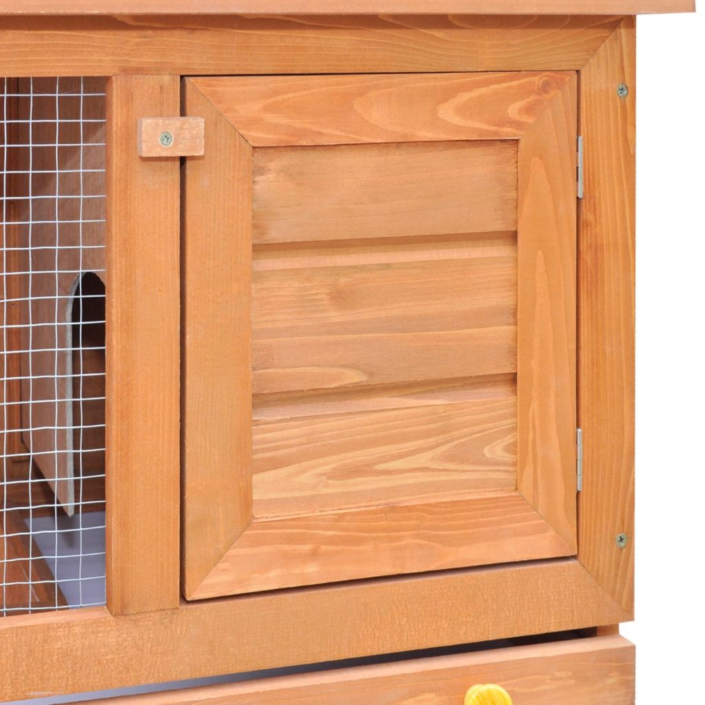 Outdoor Hutch Small Animal House Pet Cage 1 Door Wood