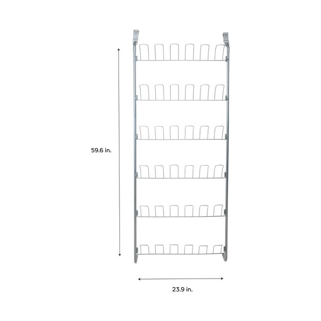 Organize It All Overdoor Wire Shoe Rack Basic Collection