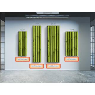 Heat Storm Glass Heater 500-Watt Radiant Wall Hanging Decorative Glass Heat Panel - Bamboo HS-1648-V7