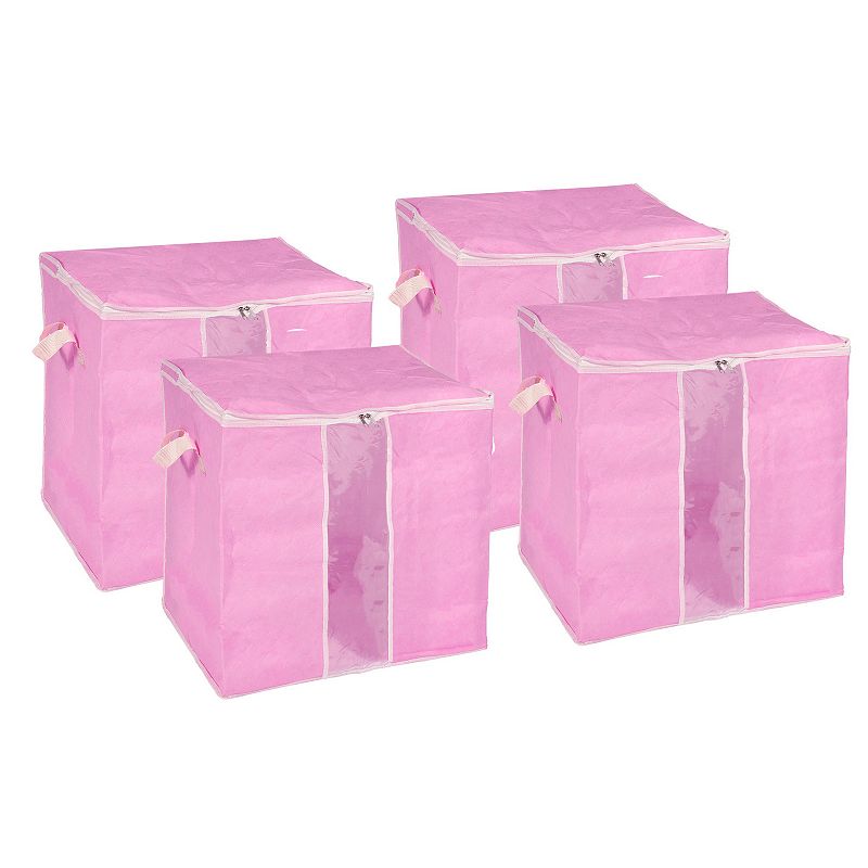 Foldable Wardrobe Storage Box Clothes Storage Bag Organizer， 4pcs