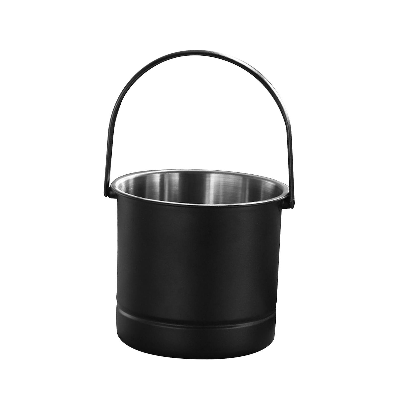 Ice Bucket With Handle Lightweight For Outdoor Activities Restaurant Parties Black