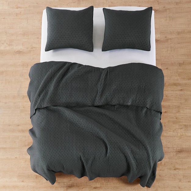 The Industrial Shop Solid Quilt And Sham Bedding Set