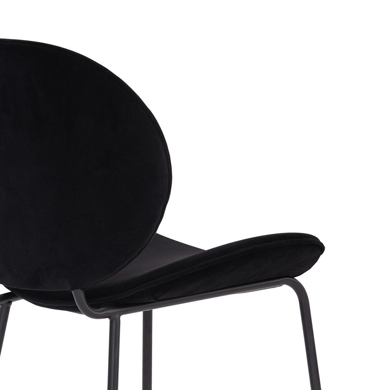 ORMER Dining Chair - Black Velvet