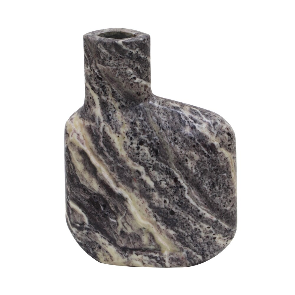 Pika Grey Marble Vase   Large