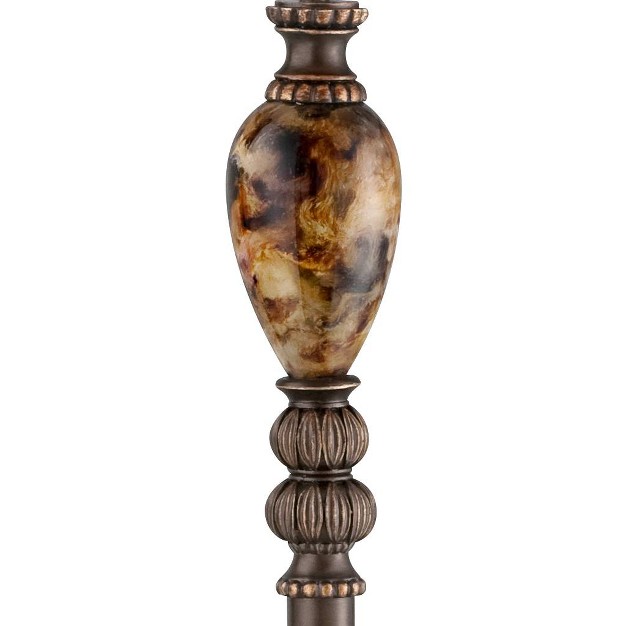 Tall Bronze Marble Font Faux Silk Shade For Living Room Reading House Bedroom Home