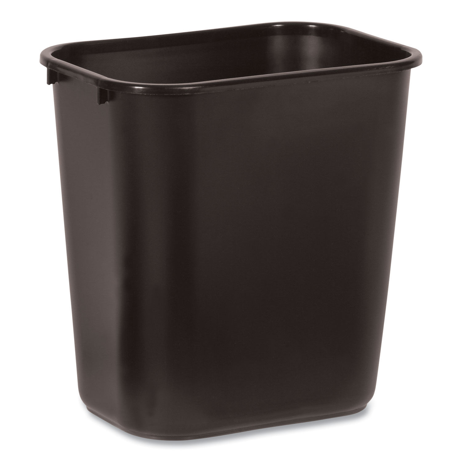 Deskside Plastic Wastebasket by Rubbermaidandreg; Commercial RCP295600BK