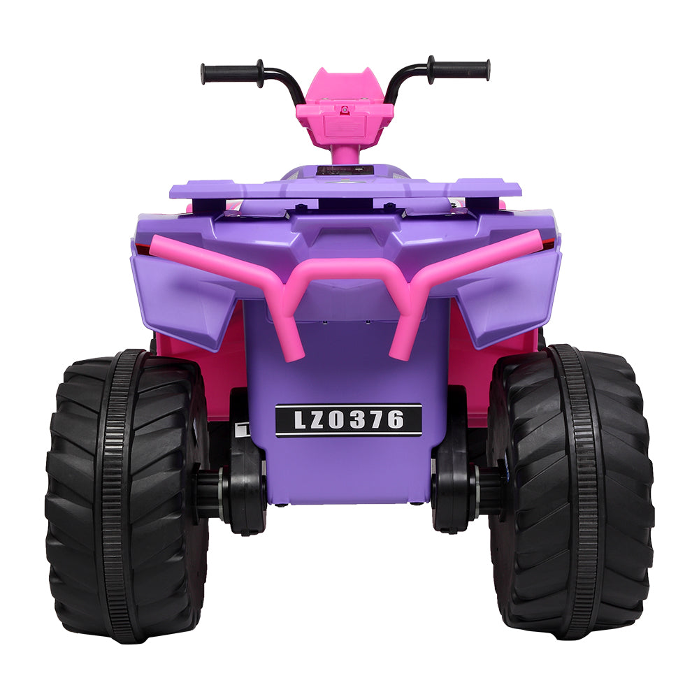 Kids Ride-On Electric ATV, 4-Wheeler Quad Car Toy Vehicle for Kids Pink & purple