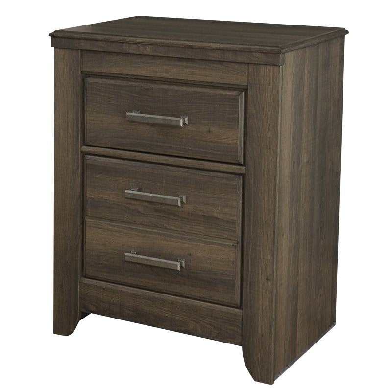 Home Square 2-Drawer Nightstand in Dark Brown ( Set of 2 )