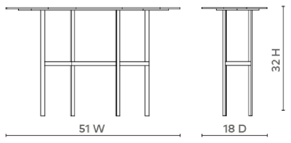 Lily Console Table  Gold   Industrial   Console Tables   by Old Bones Co.  Studios  Houzz